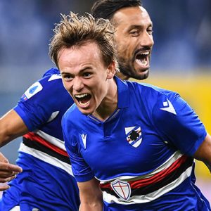 Il Brentford in trattiva con la Sampdoria per Damsgaard