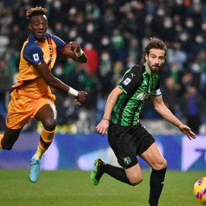 Il Sassuolo beffato nel finale, 2-2 con la Roma