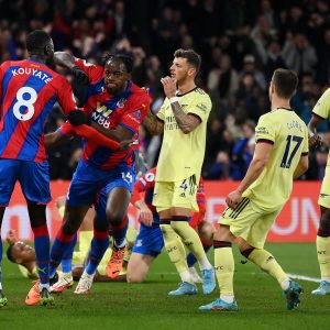 Arsenal travolta dal Crystal Palace 3-0