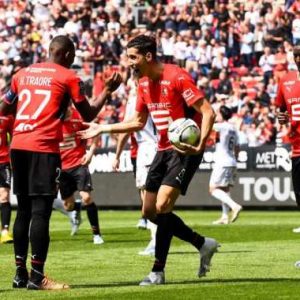 Manita del Rennes contro il Lorient