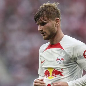 Timo Werner autore del successo per il Lipsia sul campo del M’Gladbach