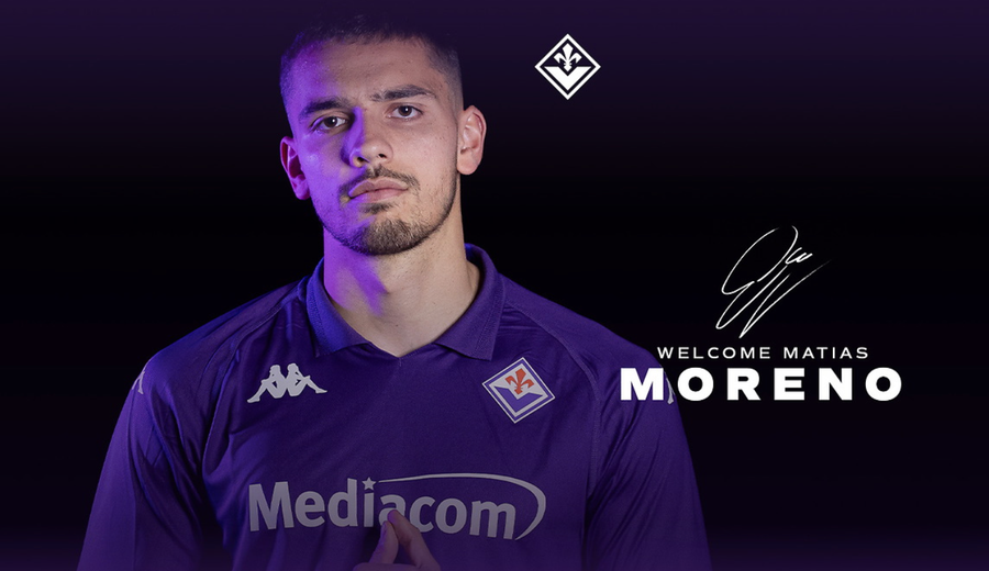 Ufficiale: Matias Moreno è un nuovo giocatore della Fiorentina