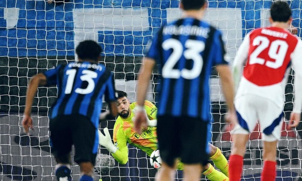 L’Atalanta pareggia in casa senza reti contro l’Arsenal