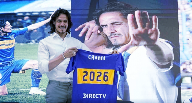 Ufficiale: Edinson Cavani rinnova con il Boca Juniors fino al 2026