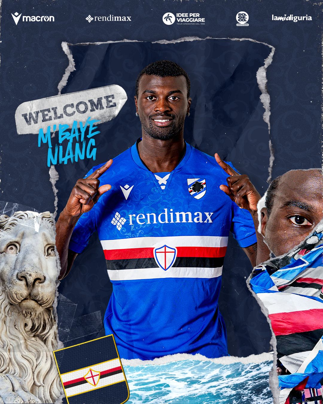 Niang è un nuovo giocatore della Sampdoria